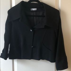 Toupy black swing coat.